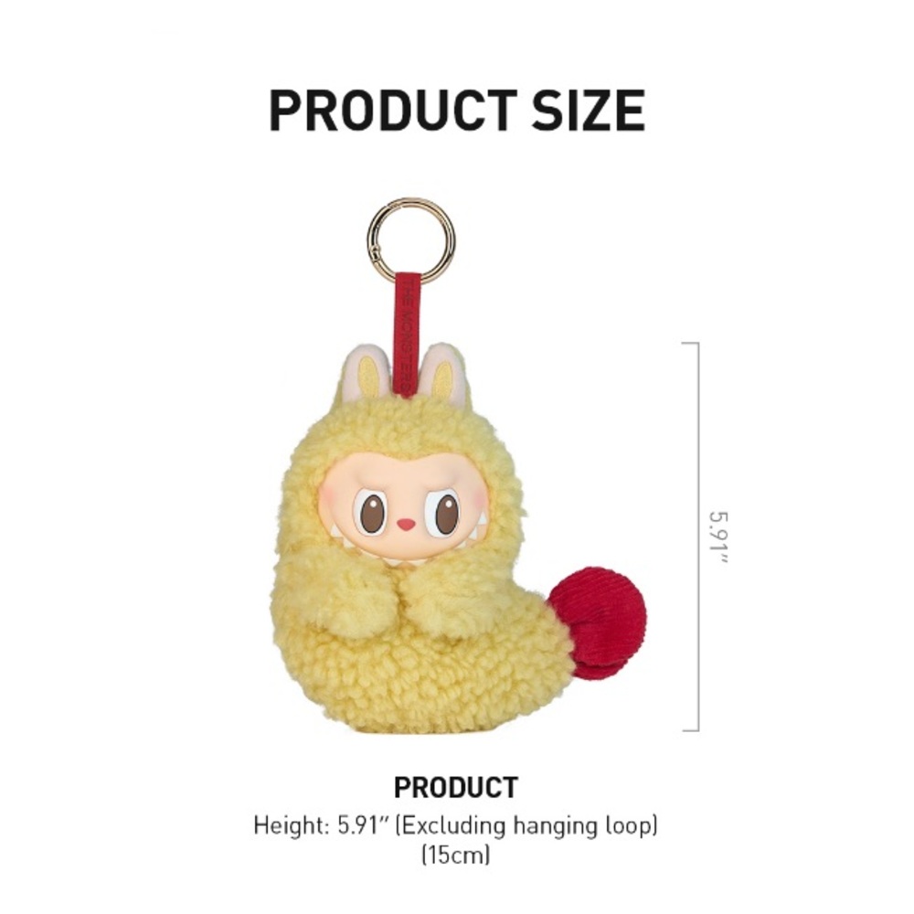 Labubu The Monsters Wacky Mart Series Tempura Shrimp Plush Earphone Case - Picture 8 of 8